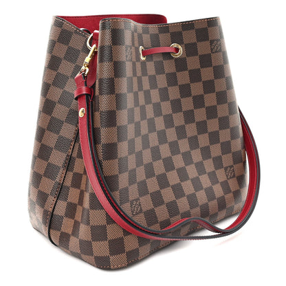 Damier Ebene Neonoe MM Cherry Berry