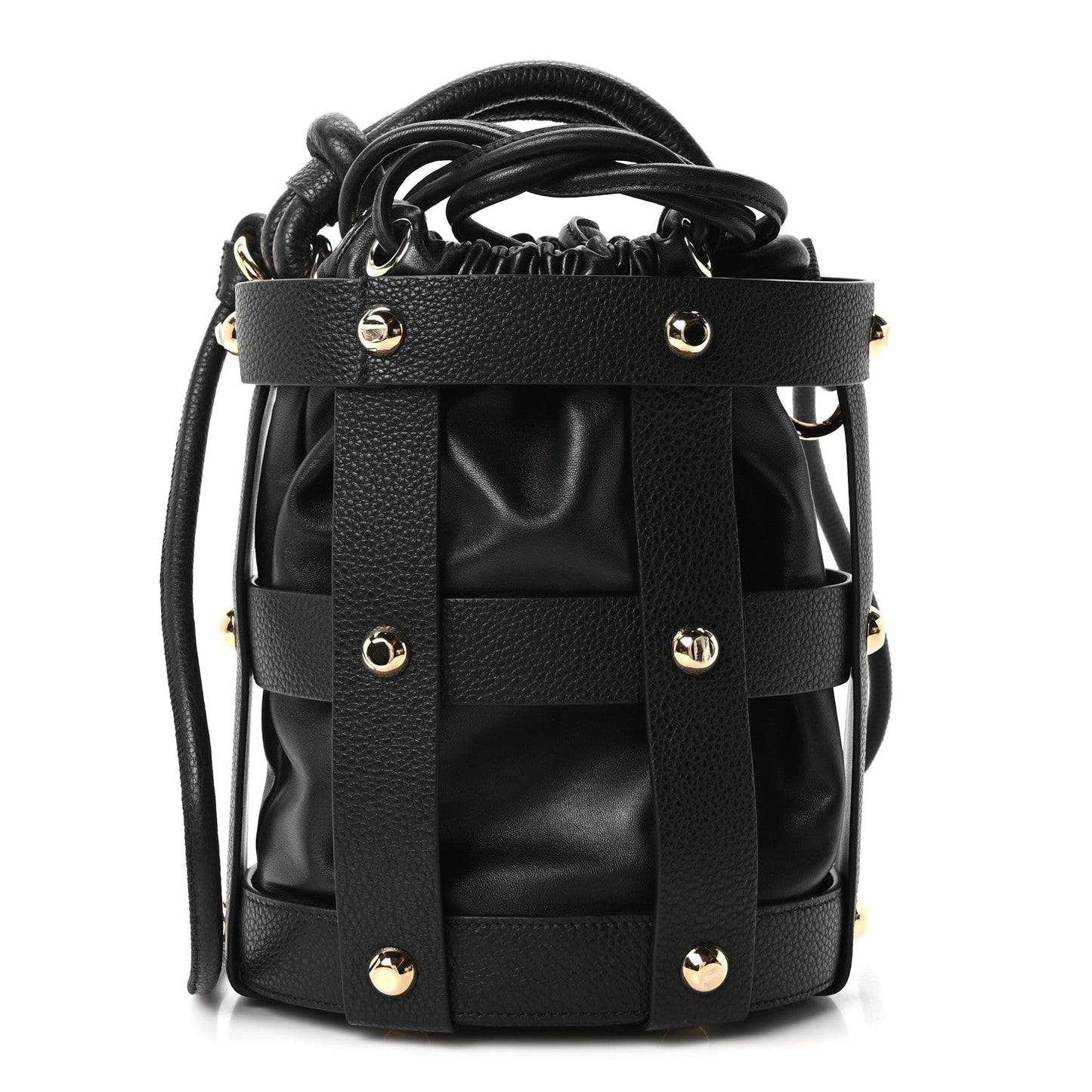 Calfskin Cage Bag Black