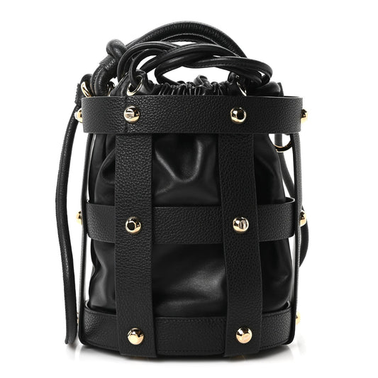 Calfskin Cage Bag Black