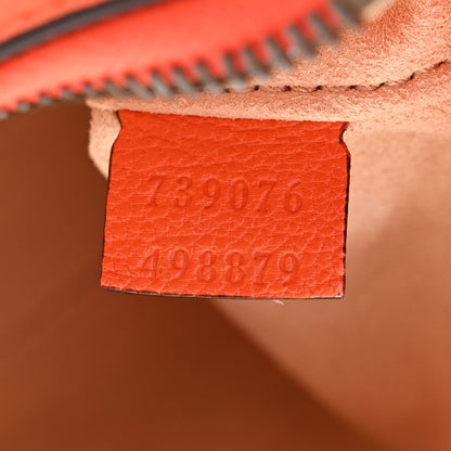 Goatskin Mini Aphrodite Shoulder Bag Orange