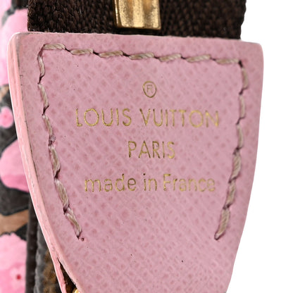 Monogram 2021 Christmas Animation Japanese Garden Mini Pochette Accessories Wisteria Pink