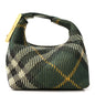 Canvas Knitted Check Mini Peg Duffle Bag Ivy