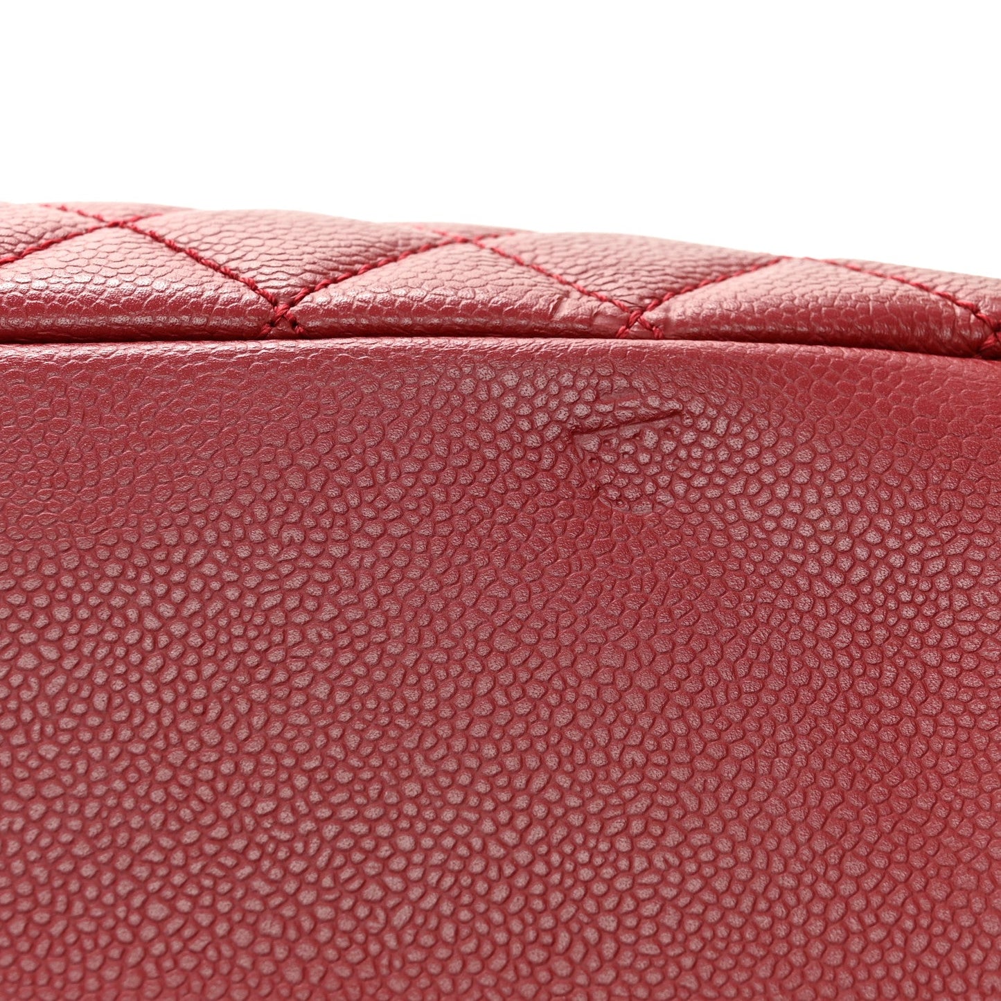 Caviar Quilted Grand Shopping Tote GST Red