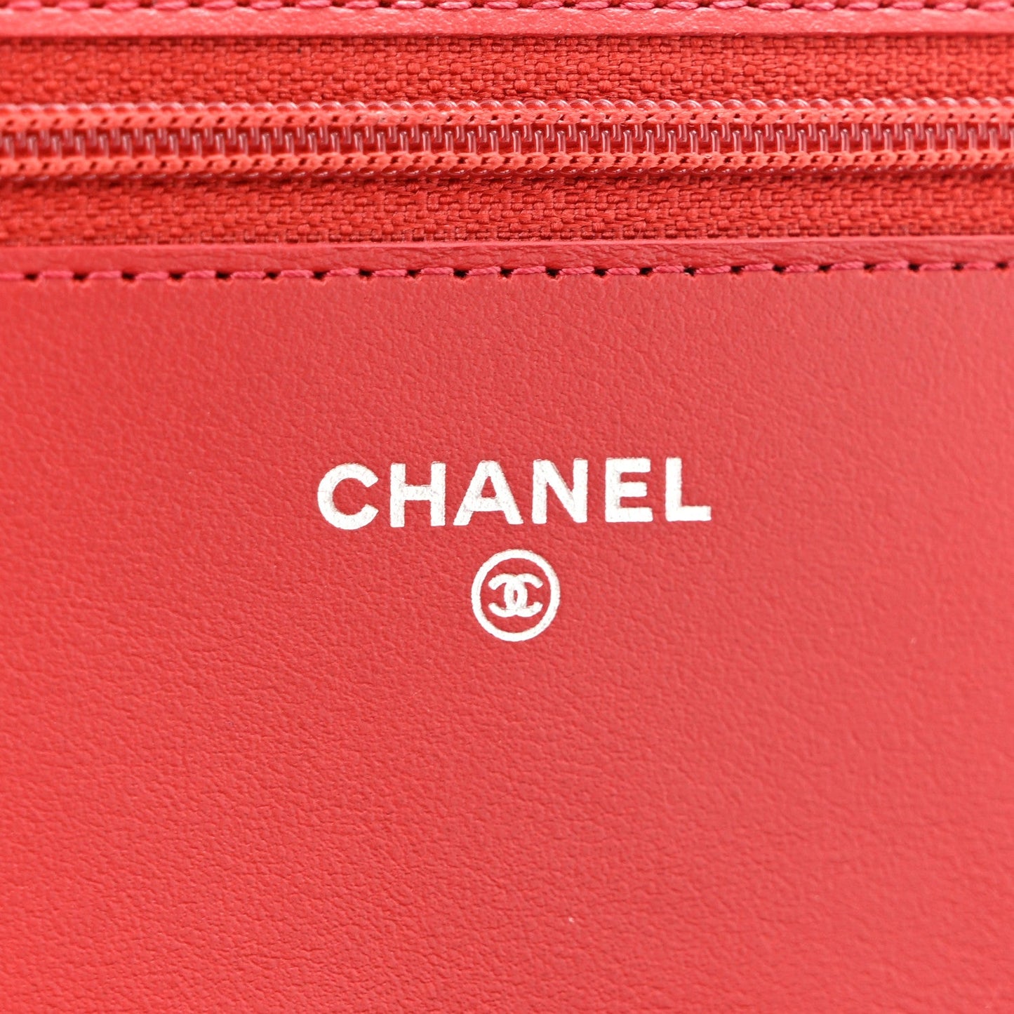 Caviar Quilted Boy Wallet On Chain WOC Red