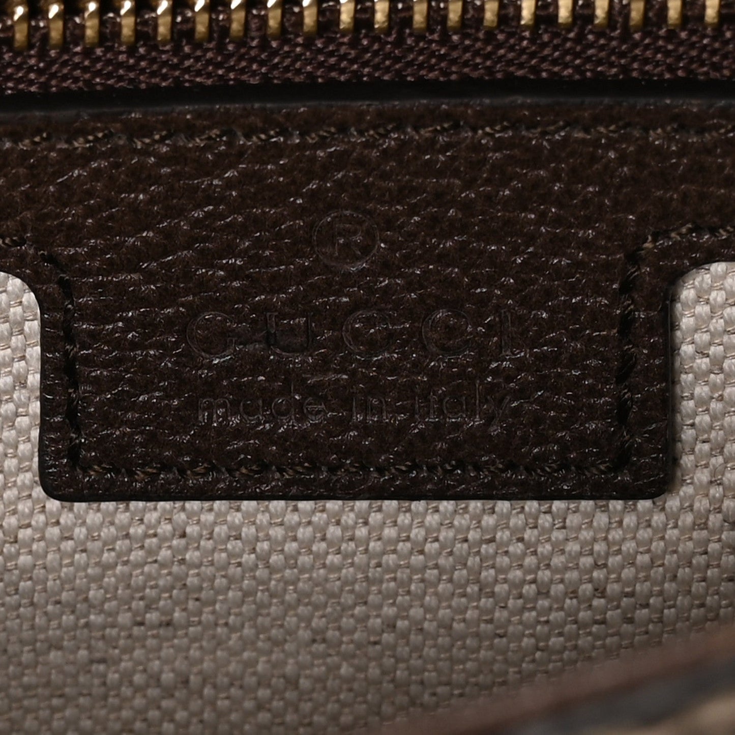 GG Supreme Monogram Textured Dollar Calfskin Blondie Chain Shoulder Flap Bag Beige Ebony New Acero