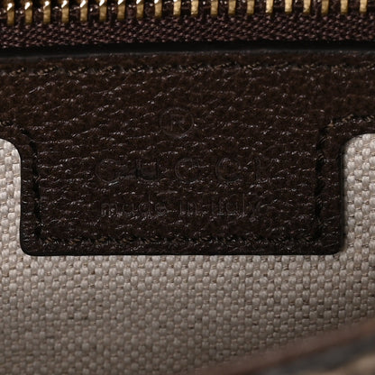GG Supreme Monogram Textured Dollar Calfskin Blondie Chain Shoulder Flap Bag Beige Ebony New Acero