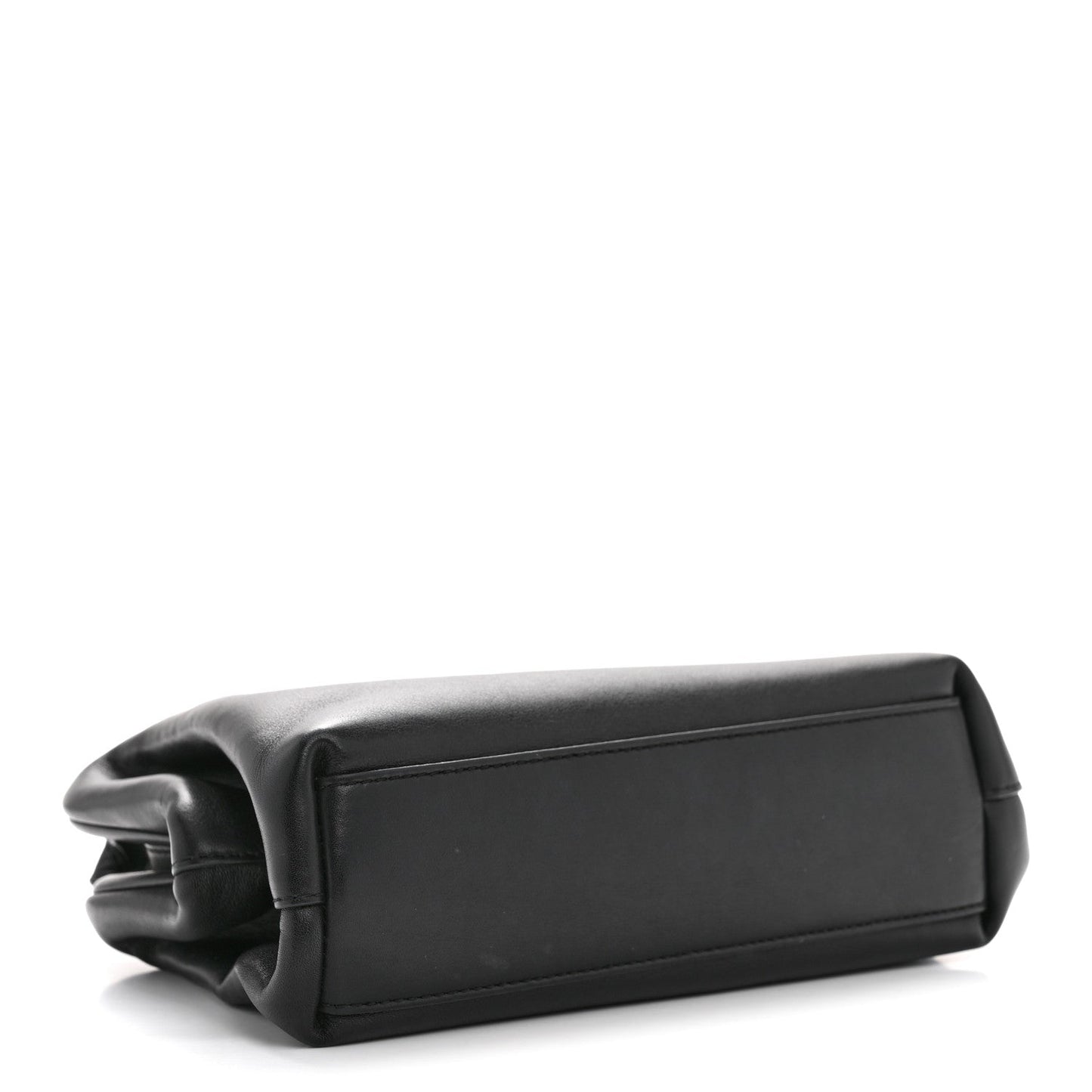 Calfskin Small The Point Triangle Bag Black