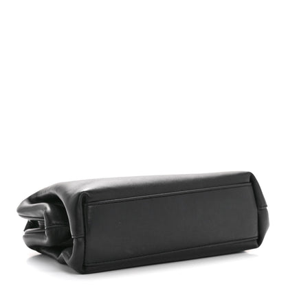 Calfskin Small The Point Triangle Bag Black