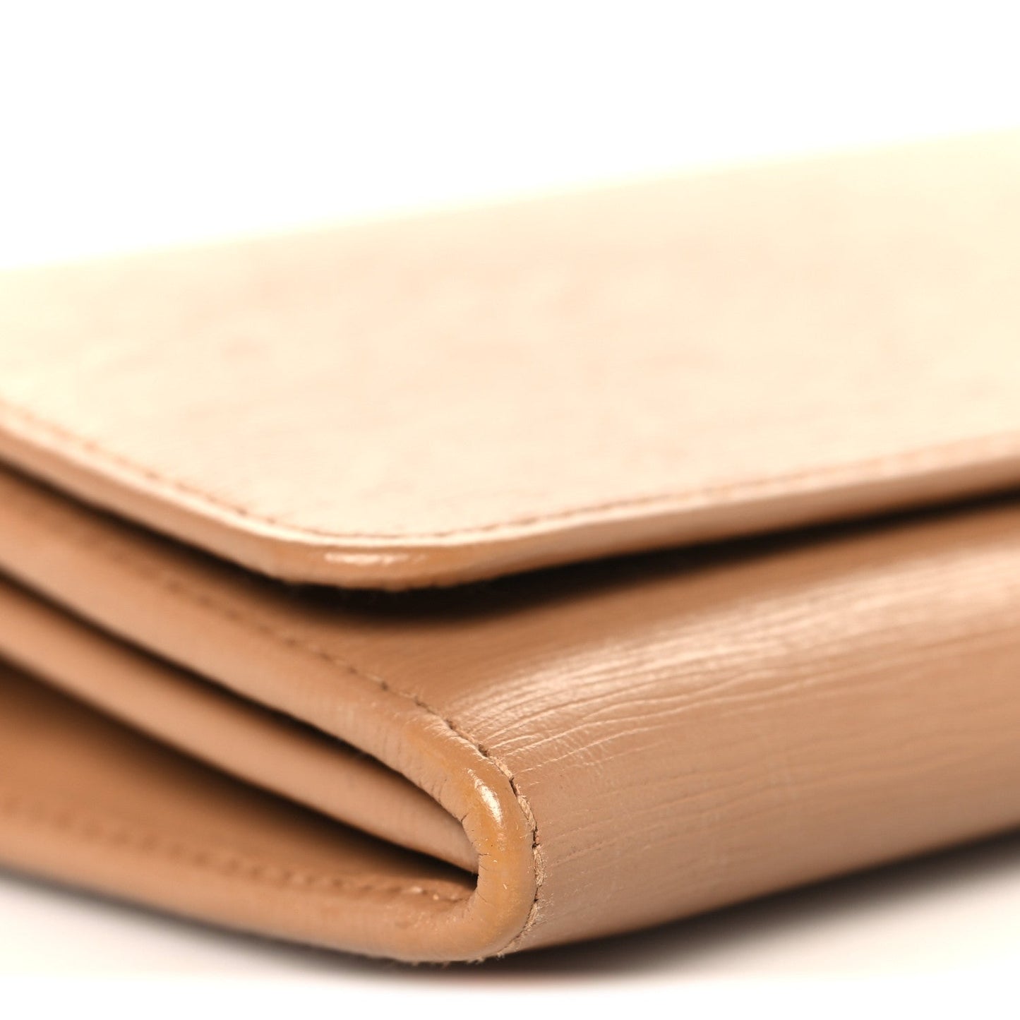 Vitello Move Metal Oro Chain Wallet Caramel