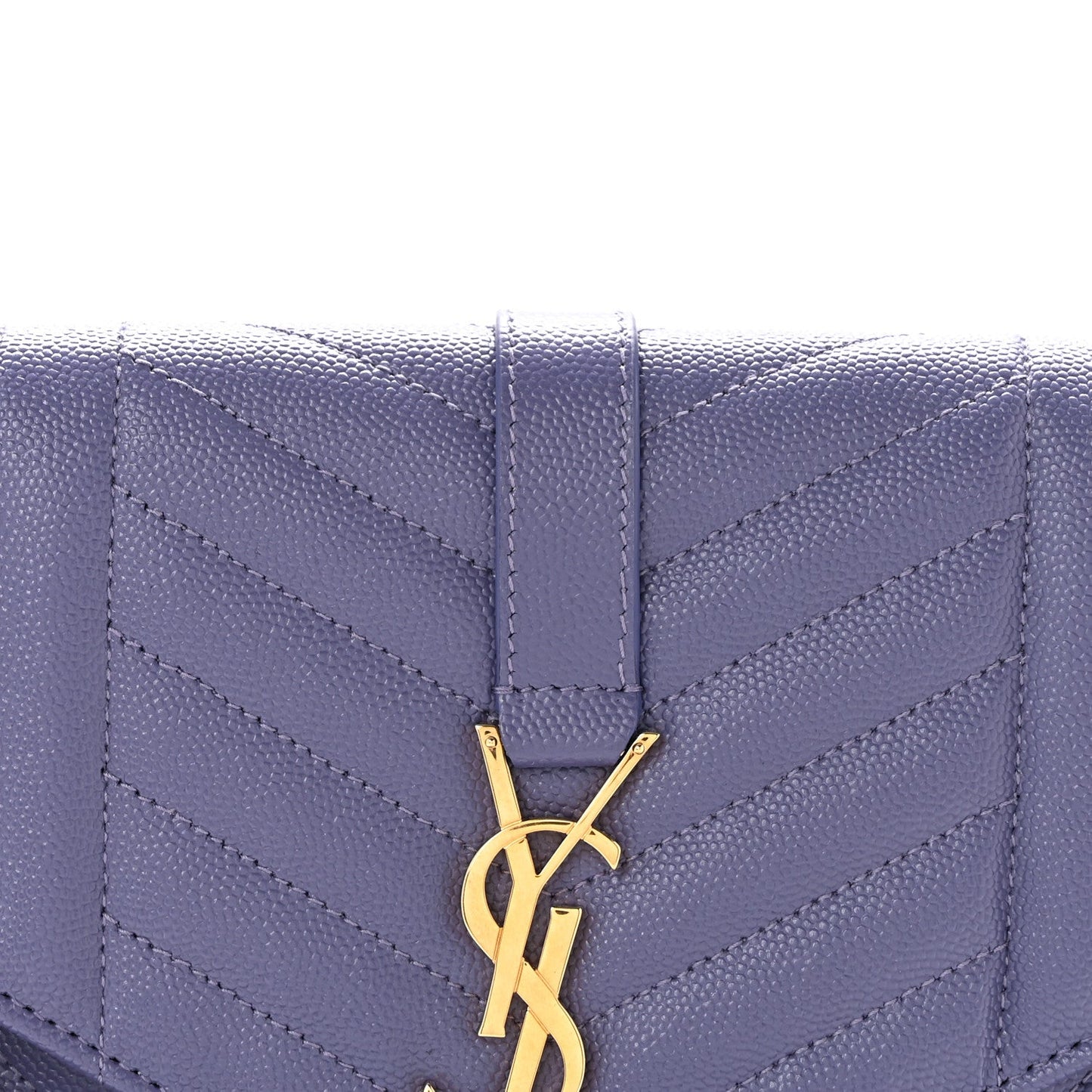 Grain De Poudre Textured Mixed Matelasse Triquilt Monogram Clutch Dark Wisteria