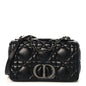 Calfskin Macrocannage Large Caro Bag Black
