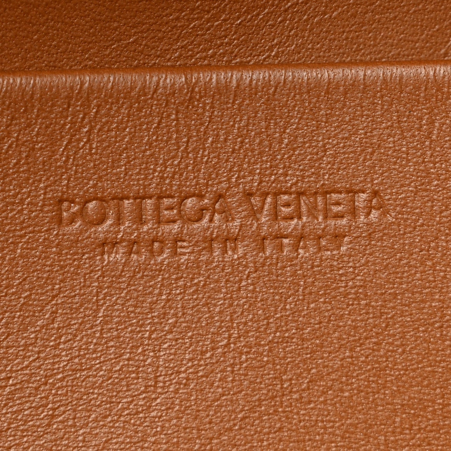 Suede Intrecciato Bang Bang Vanity Case Amber