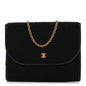 Jersey Quilted Mini Square Flap Black