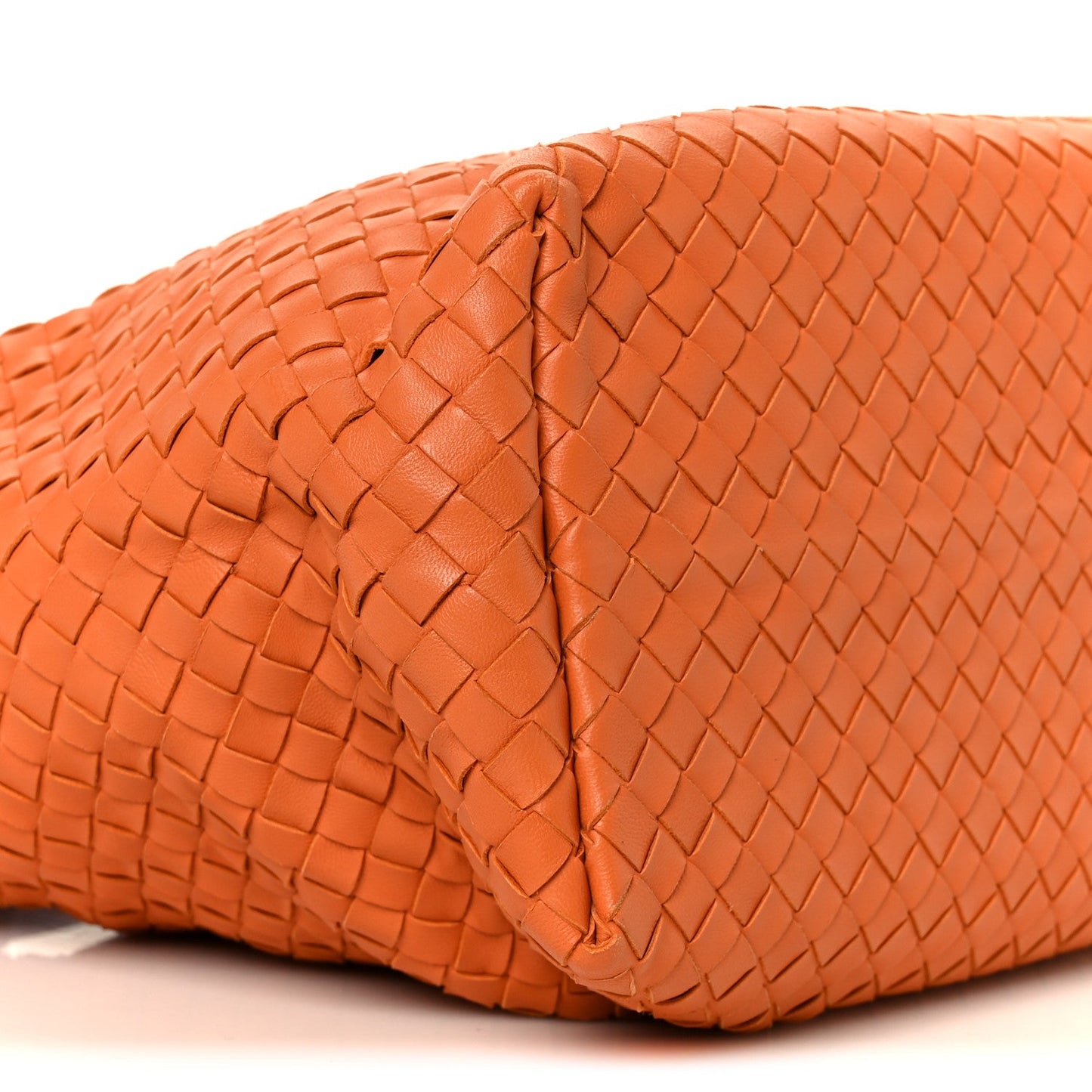 Nappa Intrecciato Bella Tote Orange