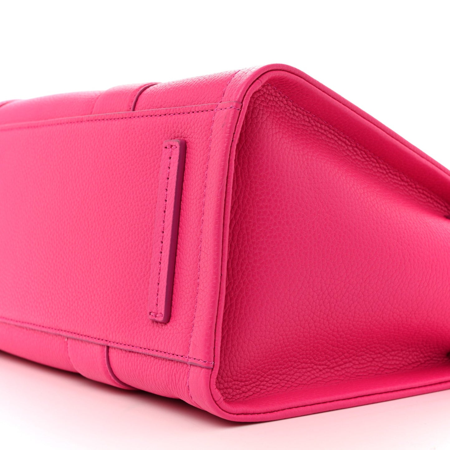 Grained Calfskin Large The Tote Bag Hot Pink