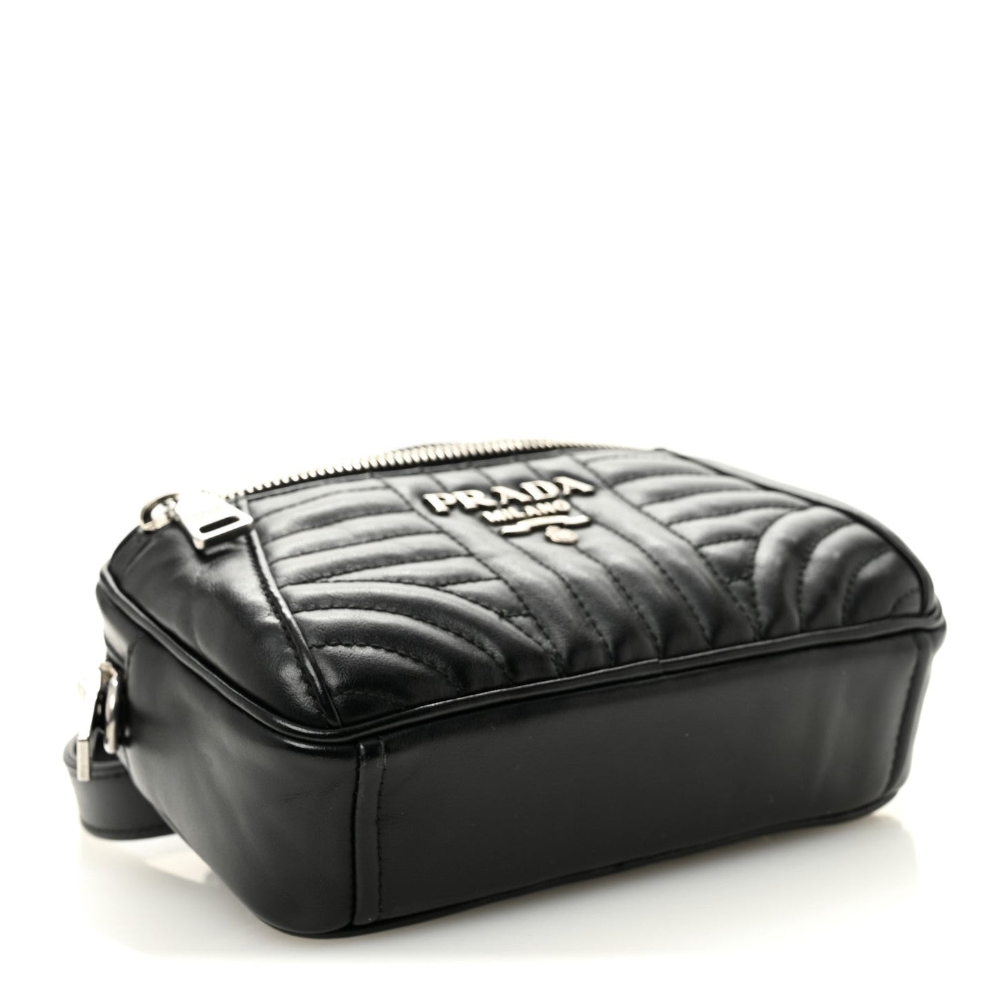 Soft Calfskin Impunture Diagramme Belt Bag Black