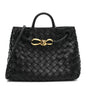Nappa Intrecciato Small Andiamo Shoulder Bag Black