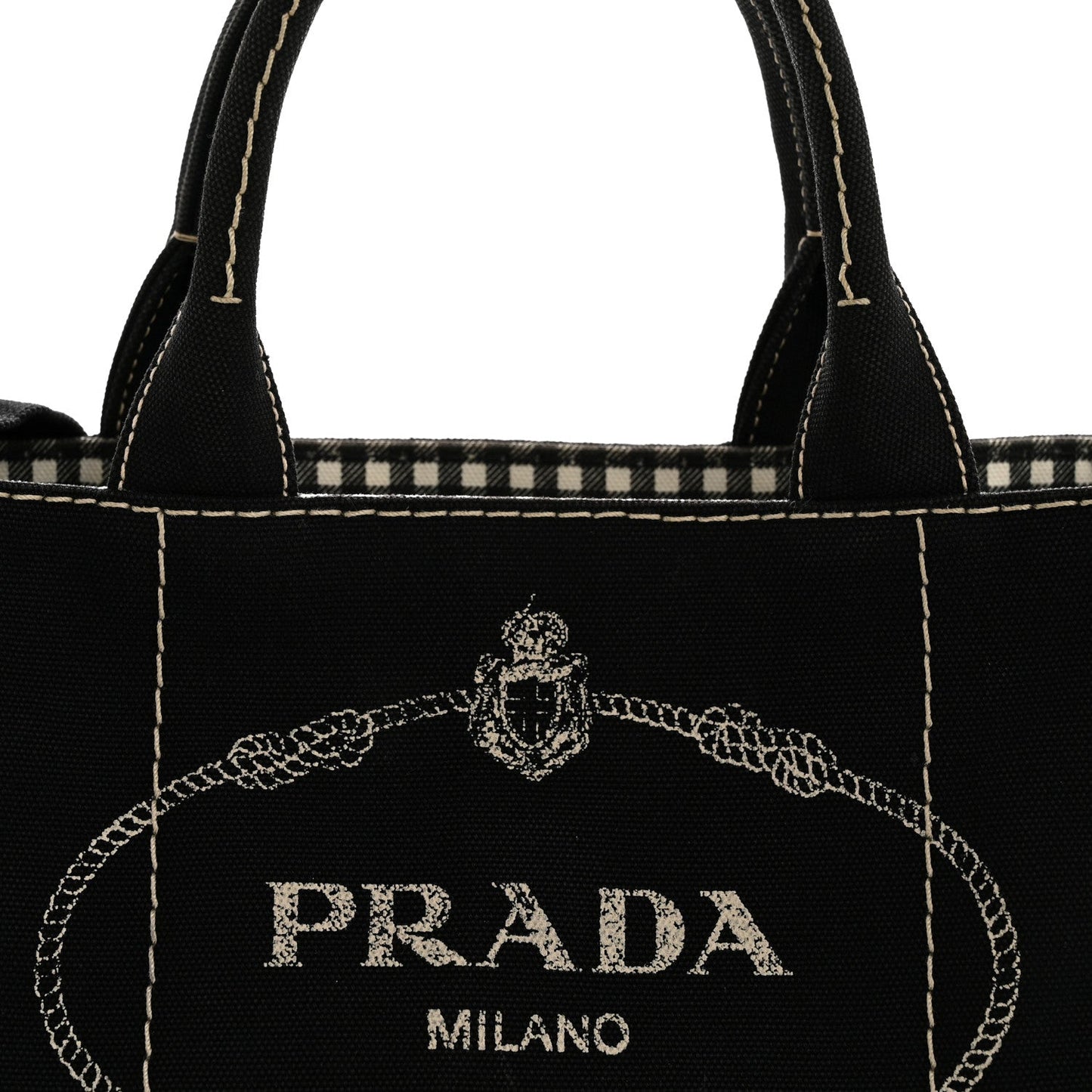 Canapa Small Logo Tote Black Talco