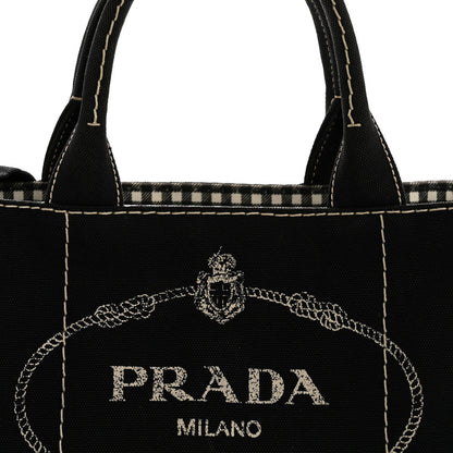 Canapa Small Logo Tote Black Talco