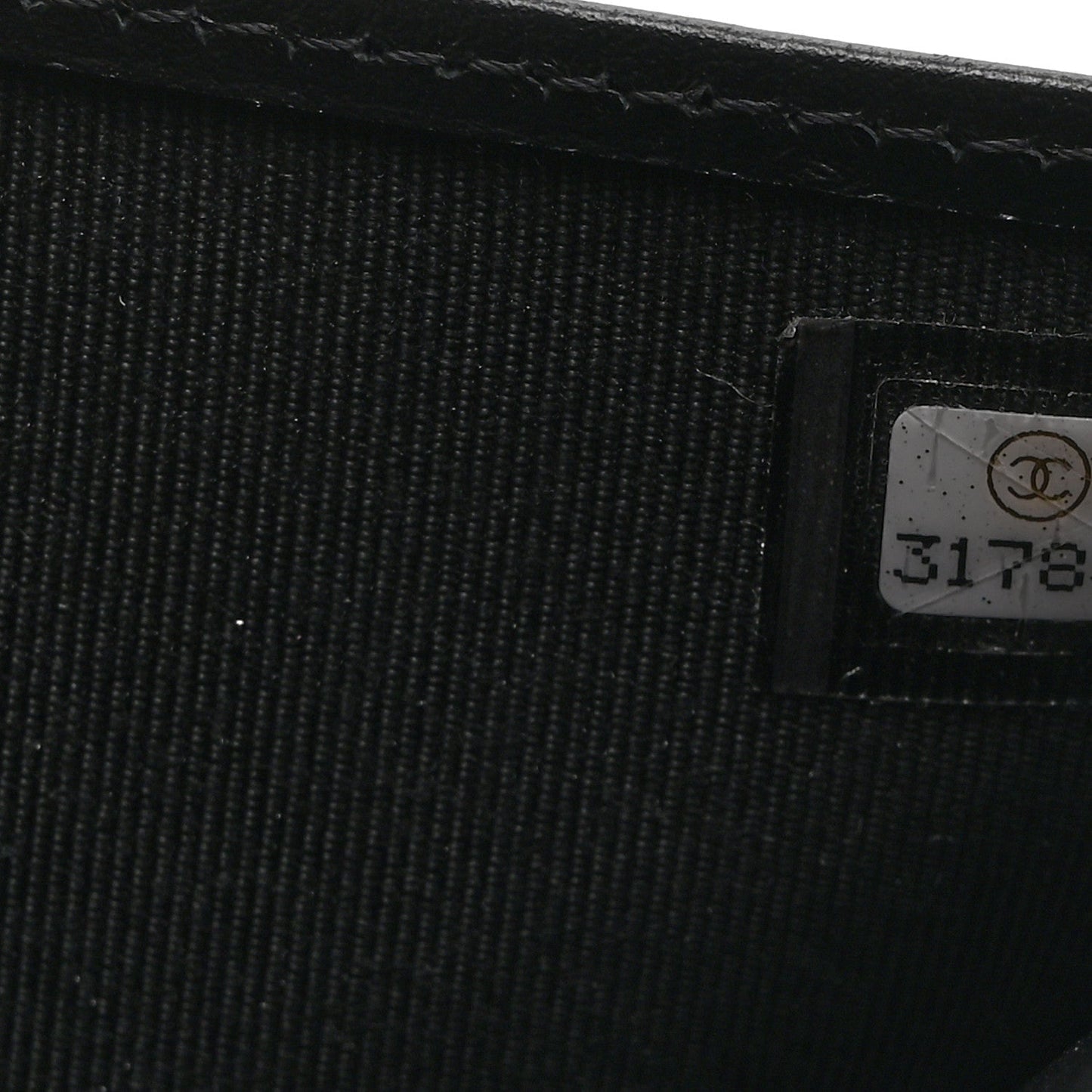 Caviar Quilted Compact Boy Wallet Black