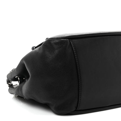 Lambskin Pearl Obsession Flap Black