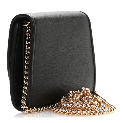 Roxy Calfskin Medium Blondie Chain Wallet Black