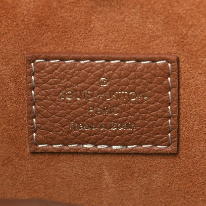 Grained Calfskin Low Key Hobo MM Cognac