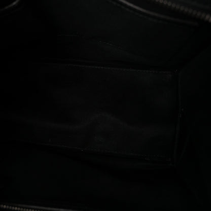 Drummed Calfskin Micro Luggage Black