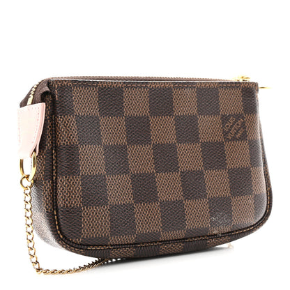 Damier Ebene 2020 Christmas Animation Big Wheel Mini Pochette Accessories Rose Ballerine