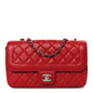 Lambskin Medium Coco Rider Flap Red