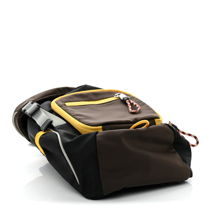 Nylon Leo Sling Bag Black Yellow Grey