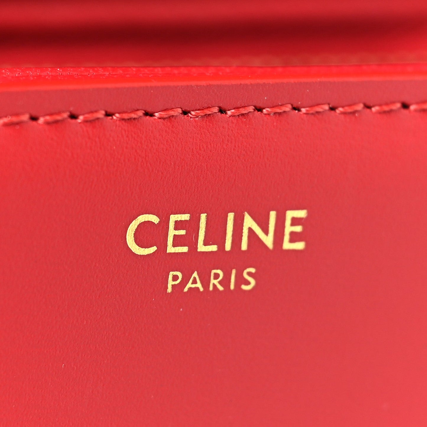 Shiny Calfskin Teen Triomphe Red