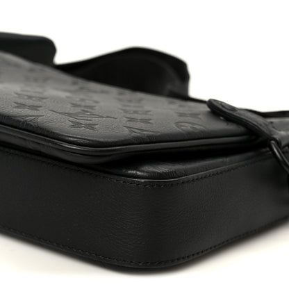 Calfskin Monogram Shadow Trio Messenger Black