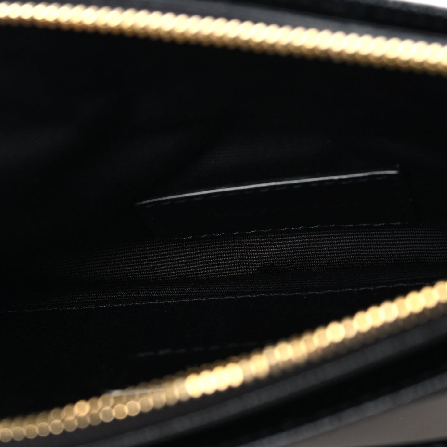 Grain De Poudre Chevron Monogram Large Bill Pouch Black