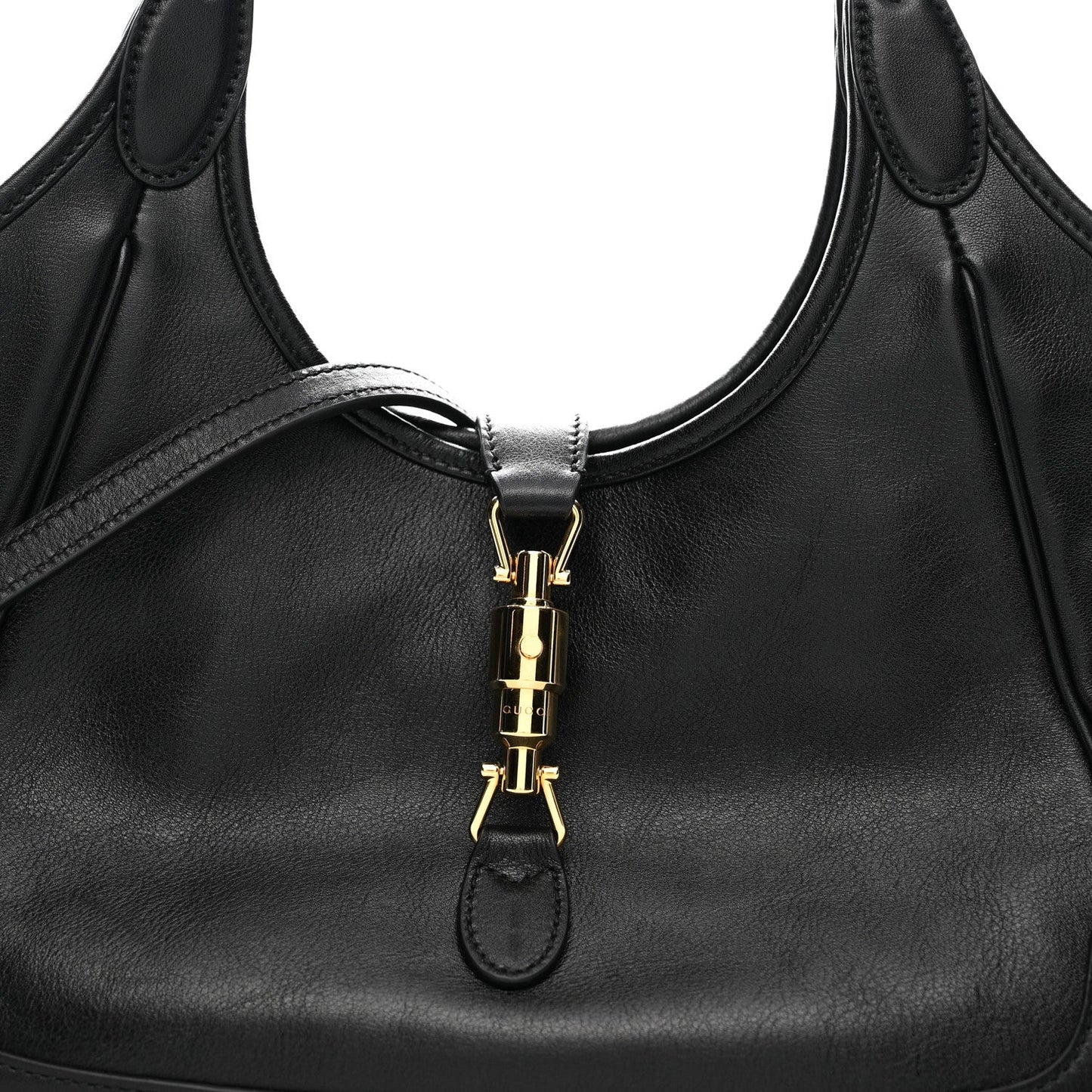 Soft Calfskin Small Mercato Tote Bag Black