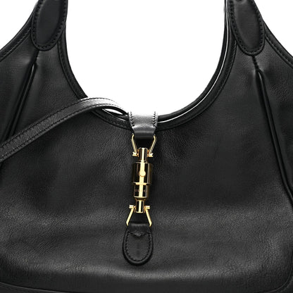 Soft Calfskin Small Mercato Tote Bag Black