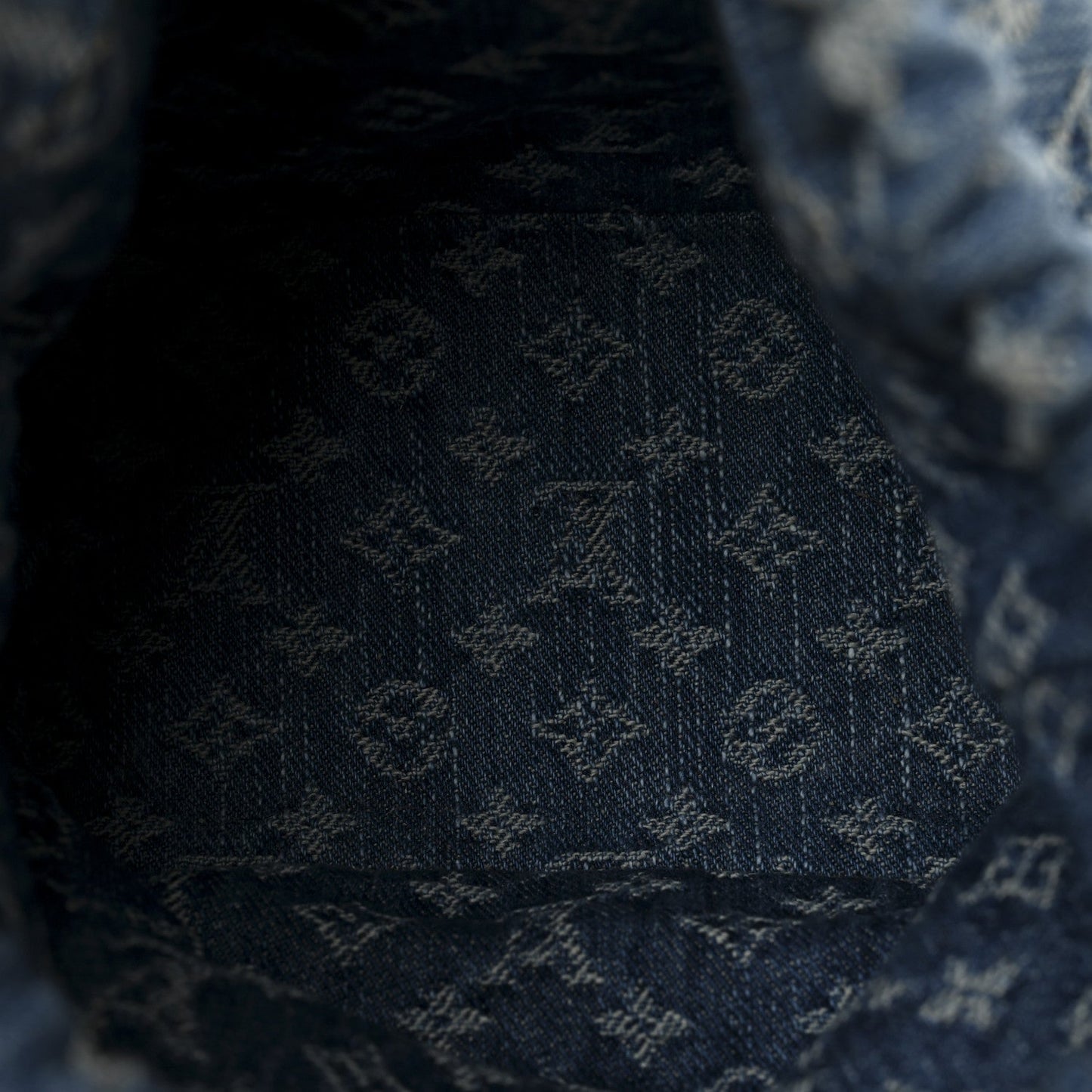 Monogram Denim Nano Noe Blue