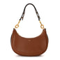 Smooth Calfskin Medium Strap Ava Shoulder Bag Tan