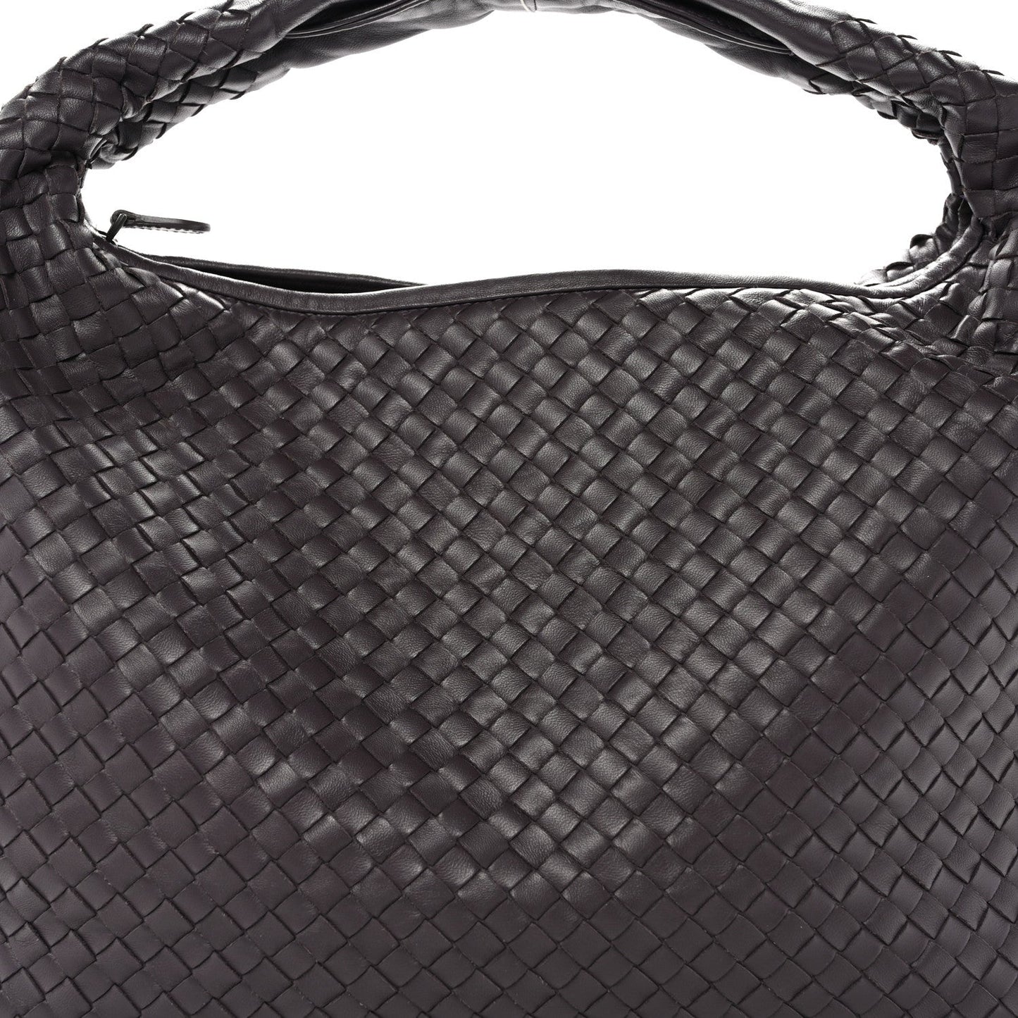 Nappa Intrecciato Large Veneta Hobo Ebano