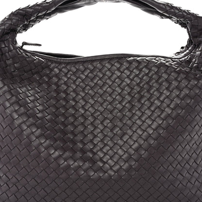 Nappa Intrecciato Large Veneta Hobo Ebano