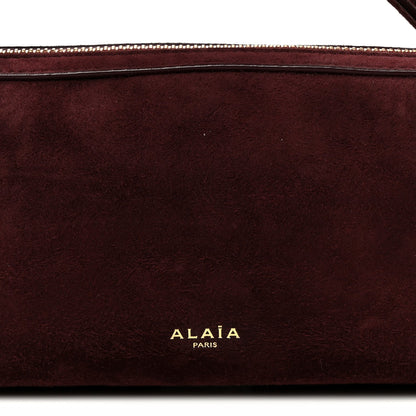 Suede Goatskin Teckel Clutch Rouge Grenat