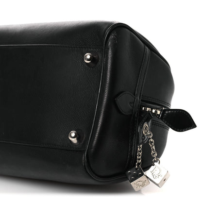 Calfskin Gambler Dice Bowler Black