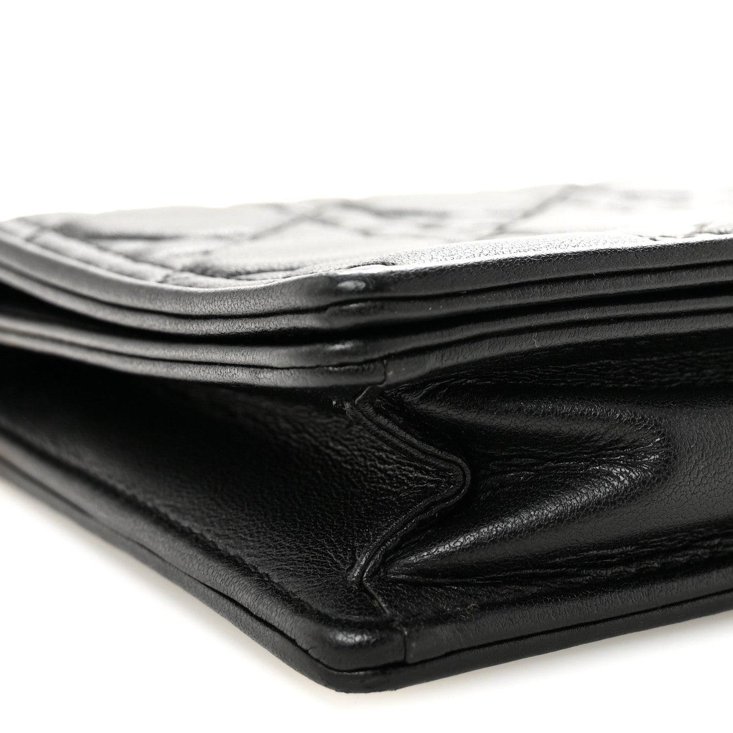 Lambskin Cannage Lady Dior Pouch Black