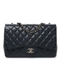 Lambskin Quilted Jumbo Single Flap Grey