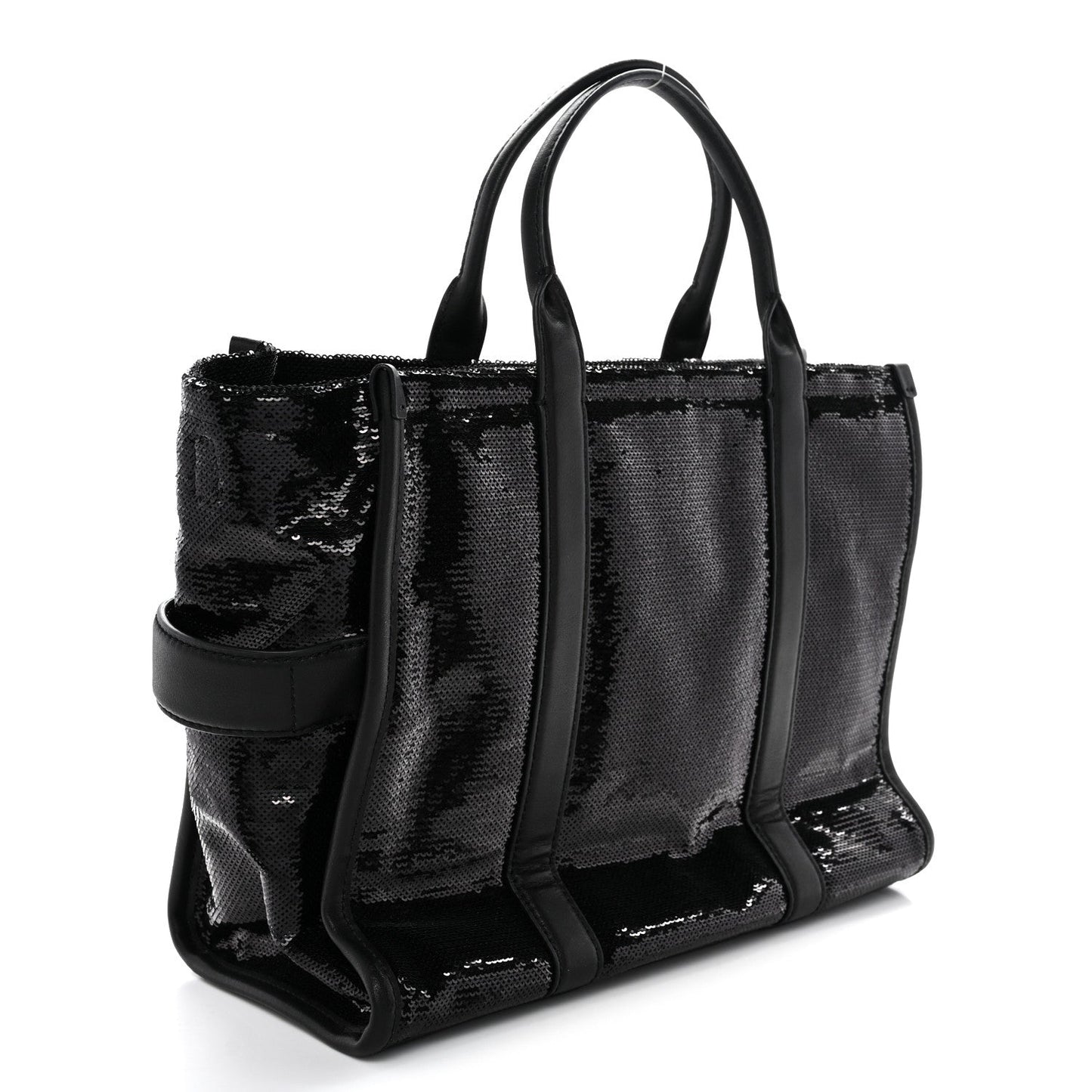 Sequin Medium The Tote Bag Black