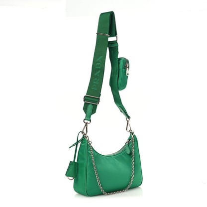 Re-Nylon Re-Edition 2005 Shoulder Bag Menta