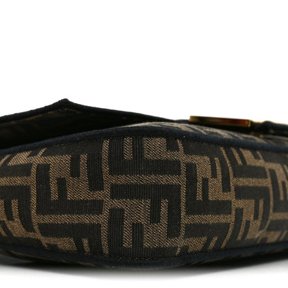 Fabric Jacquard FF 1974 Large Baguette Tobacco Moro Black