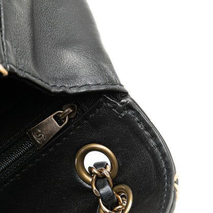 Chanel Coco Mark Wild Stitch Lambskin Shoulder Bag