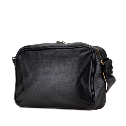 Gucci Logo Print Leather Shoulder Bag
