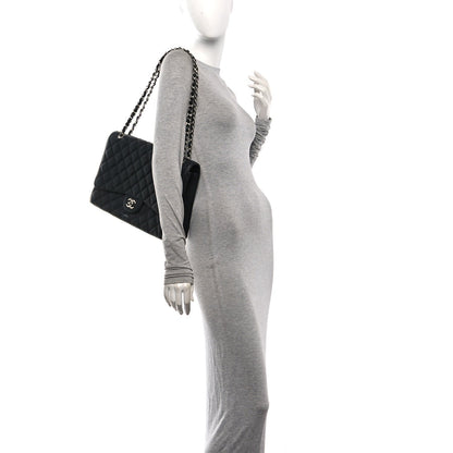 Caviar Quilted Maxi Single Flap Black